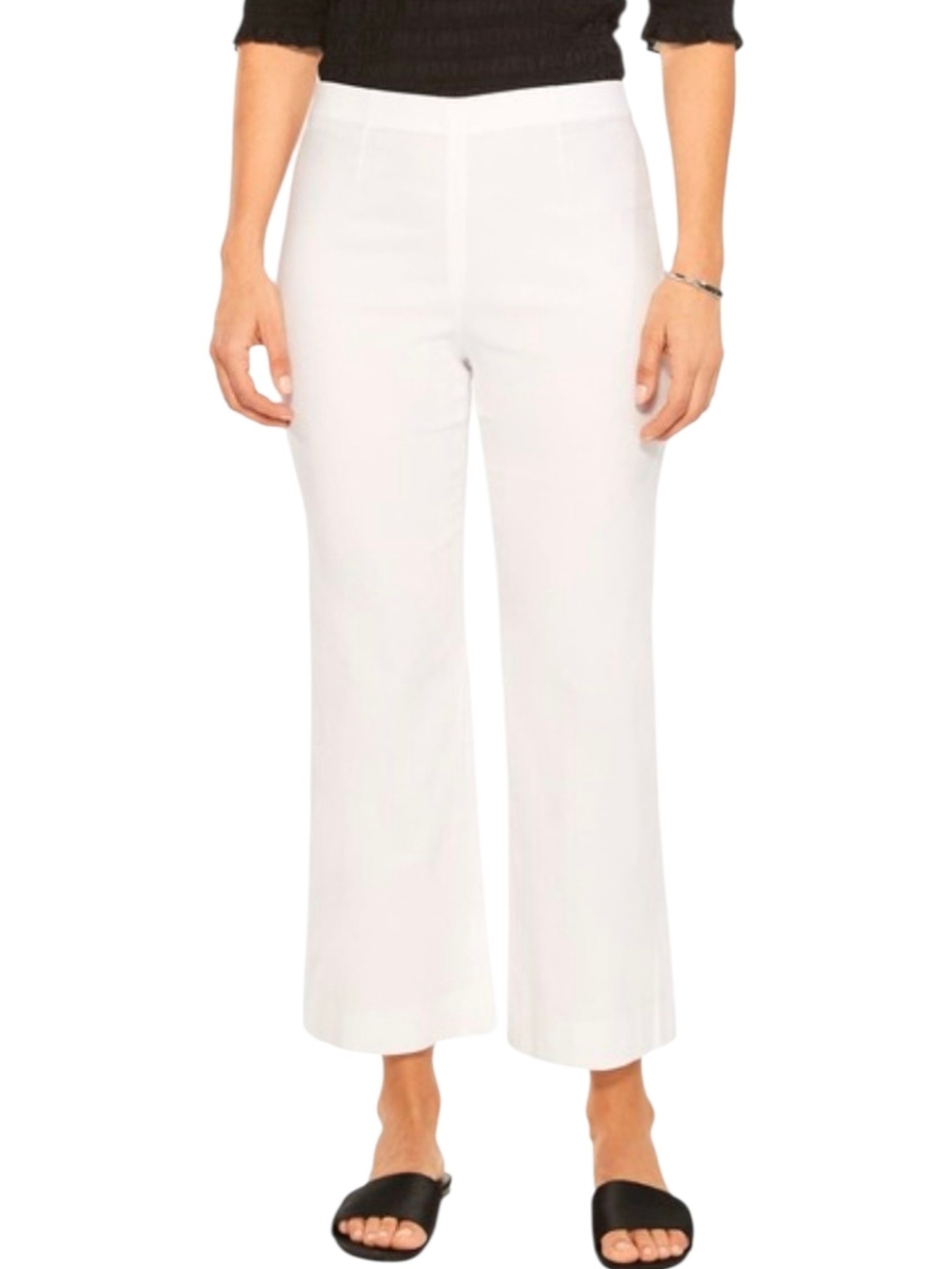 NIC+ZOE Polished Wonderstretch Wide-Leg Crop Pants Sz14